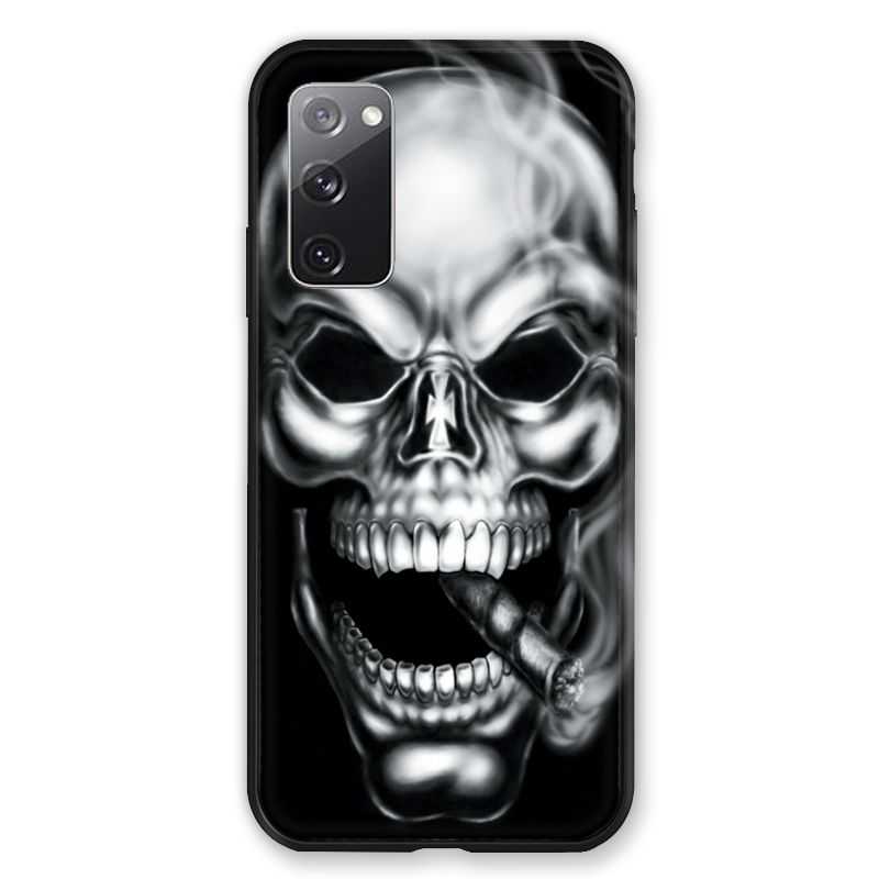 Coque Pour Samsung Galaxy S20 FE / S20FE Tete de Mort Fume