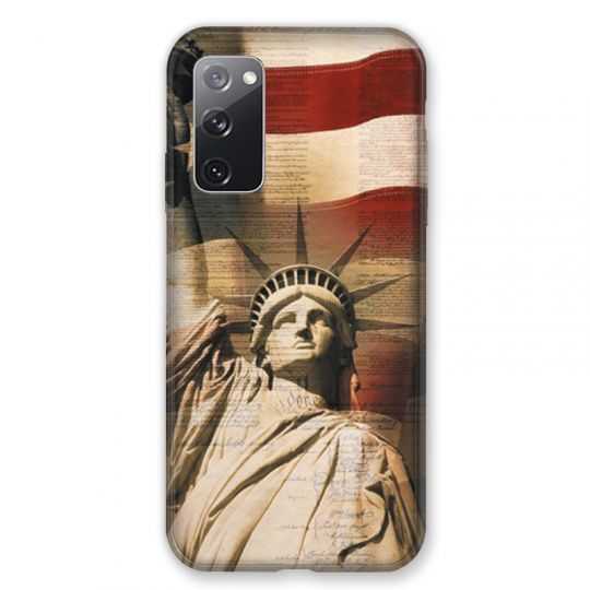 Coque Pour Samsung Galaxy S20 FE / S20FE Amerique USA Statue liberté