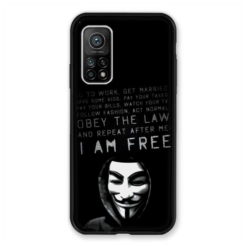 Coque Pour Xiaomi Mi 10T / Mi 10T Pro Anonymous I am free