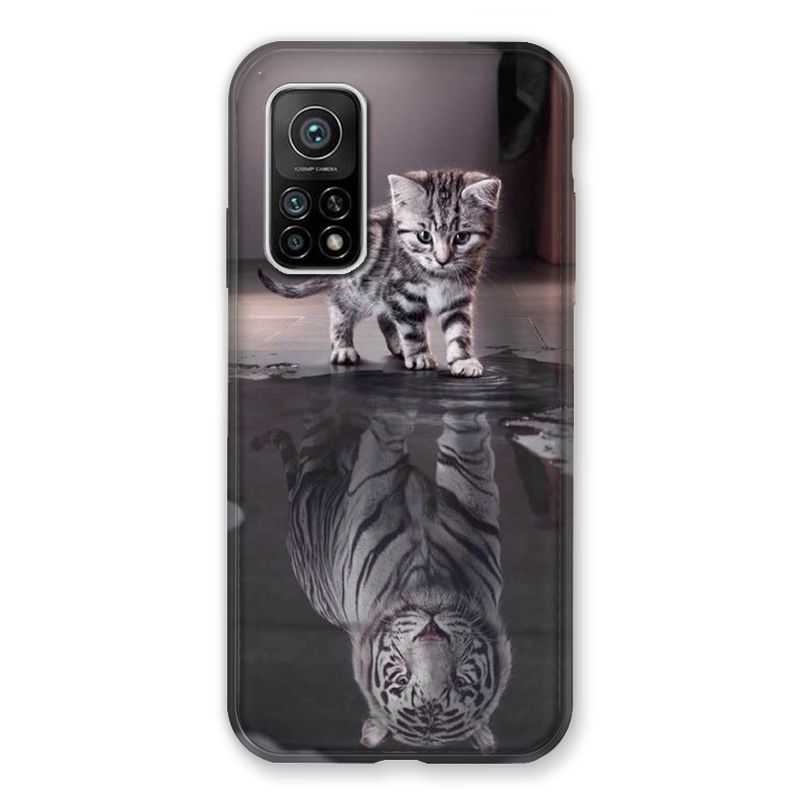 Coque Pour Xiaomi Mi 10T / Mi 10T Pro Chat Reflet