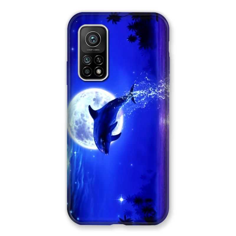 Coque Pour Xiaomi Mi 10T / Mi 10T Pro Dauphin Lune