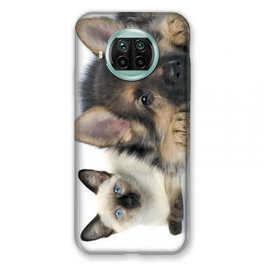 Coque Pour Xiaomi Mi 10T Lite 5G Chien vs Chat
