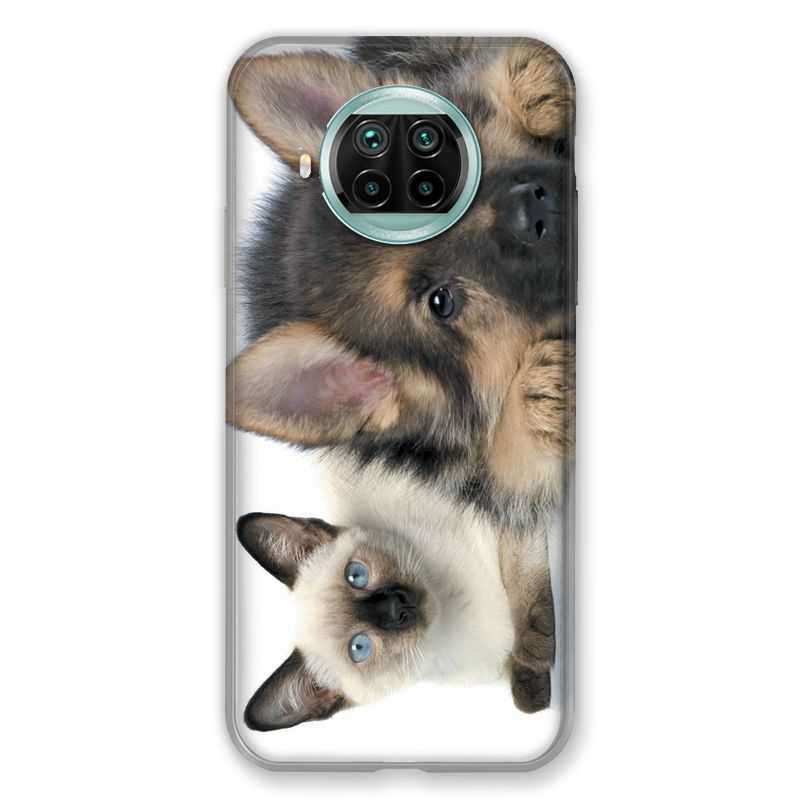 Coque Pour Xiaomi Mi 10T Lite 5G Chien vs Chat