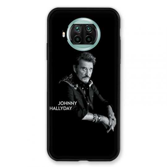 Coque Pour Xiaomi Mi 10T Lite 5G Johnny Hallyday Noir