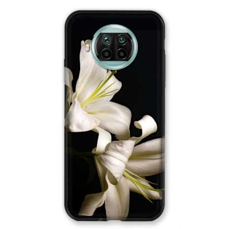 Coque Pour Xiaomi Mi 10T Lite 5G Fleur Lys Noir