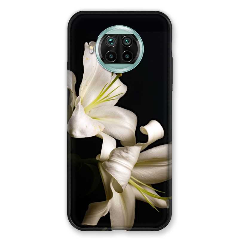 Coque Pour Xiaomi Mi 10T Lite 5G Fleur Lys Noir