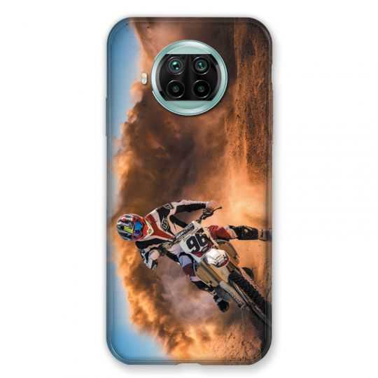 Coque Pour Xiaomi Mi 10T Lite 5G Moto Cross Blanc