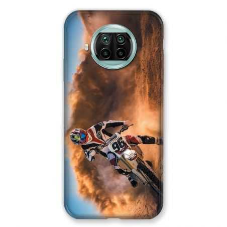 Coque Pour Xiaomi Mi 10T Lite 5G Moto Cross Blanc