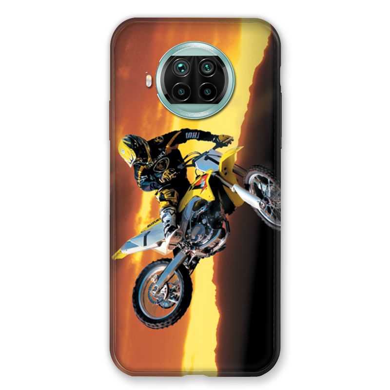 Coque Pour Xiaomi Mi 10T Lite 5G Moto Cross Noir