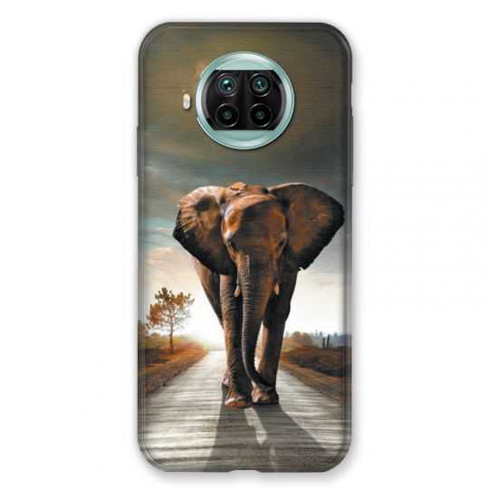 Coque Pour Xiaomi Mi 10T Lite 5G Savane Elephant Route