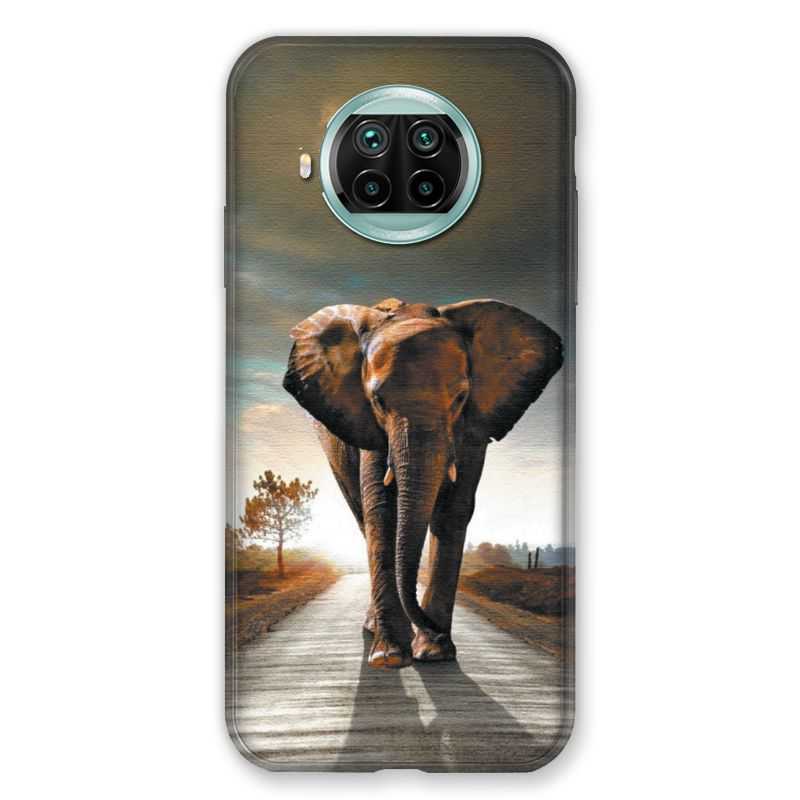 Coque Pour Xiaomi Mi 10T Lite 5G Savane Elephant Route