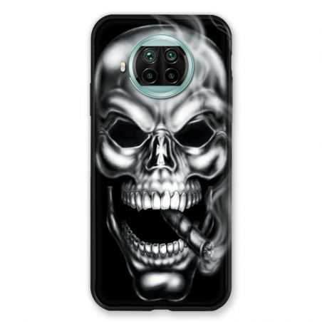 Coque Pour Xiaomi Mi 10T Lite 5G Tete de Mort Fume