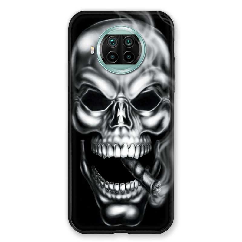 Coque Pour Xiaomi Mi 10T Lite 5G Tete de Mort Fume