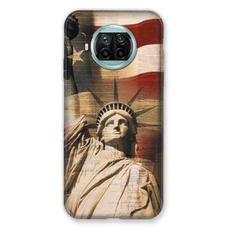 Coque Pour Xiaomi Mi 10T Lite 5G Amerique USA Statue liberté