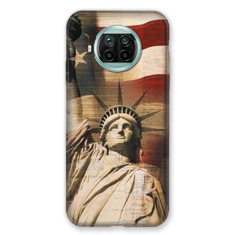 Coque Pour Xiaomi Mi 10T Lite 5G Amerique USA Statue liberté