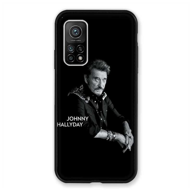 Coque Pour Xiaomi Mi 10T / Mi 10T Pro Johnny Hallyday Noir