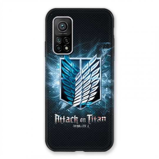 Coque Pour Xiaomi Mi 10T / Mi 10T Pro Manga Attaque Titans Noir