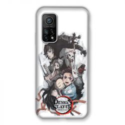 Coque Pour Xiaomi Mi 10T / Mi 10T Pro Manga Demon Slayer Blanc
