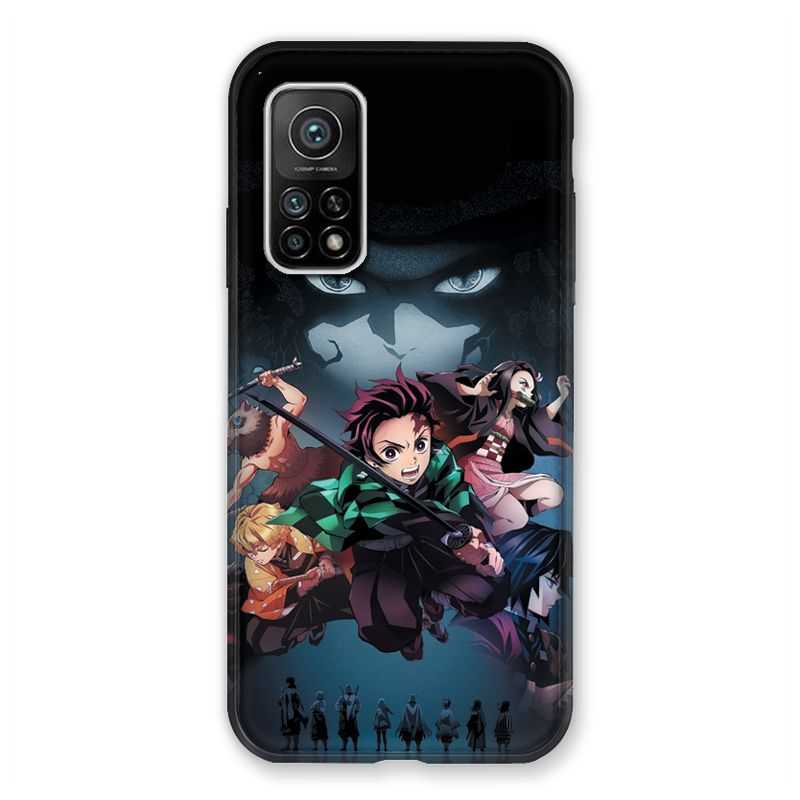 Coque Pour Xiaomi Mi 10T / Mi 10T Pro Manga Demon Slayer Noir