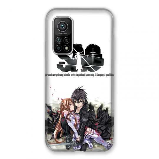 Coque Pour Xiaomi Mi 10T / Mi 10T Pro Manga SAO sword Art Online Blanc