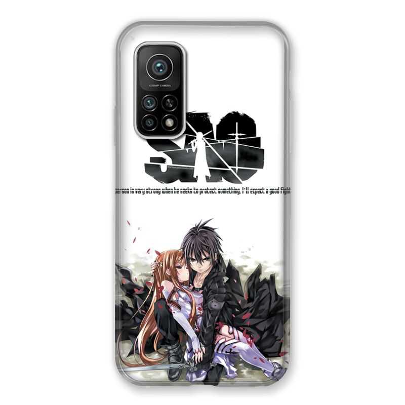 Coque Pour Xiaomi Mi 10T / Mi 10T Pro Manga SAO sword Art Online Blanc