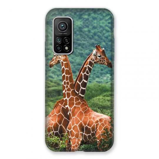 Coque Pour Xiaomi Mi 10T / Mi 10T Pro Savane Girafe Duo