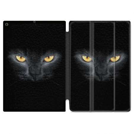 Housse Smart Cover Pour Ipad 10.2 Chat Noir