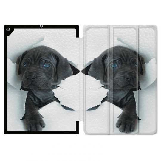Housse Smart Cover Pour Ipad 10.2 Chien Noir