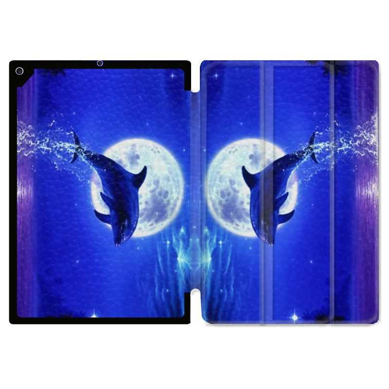 Housse Smart Cover Pour Ipad 10.2 Dauphin Lune
