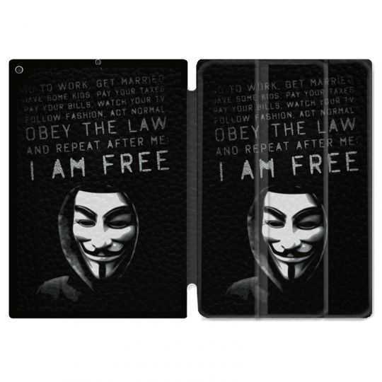 Housse Smart Cover Pour Ipad 10.2 Anonymous I am free