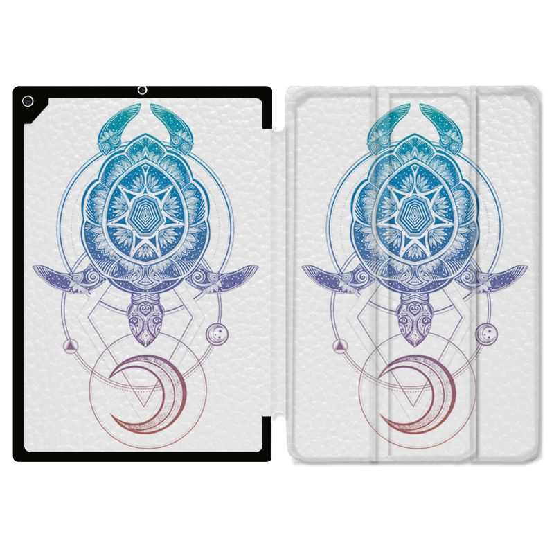 Housse Smart Cover Pour Ipad 10.2 Animaux Maori Tortue Color