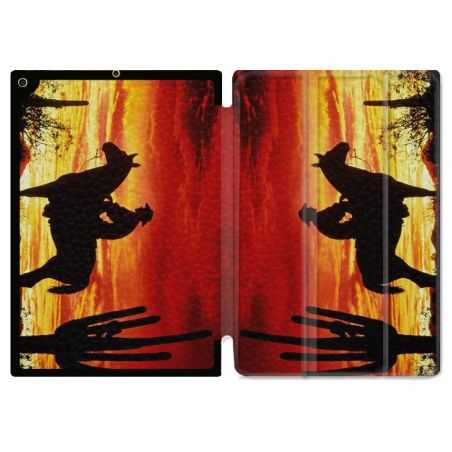 Housse Smart Cover Pour Ipad 10.2 Cow Boy Soleil