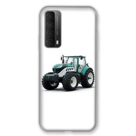 Coque Pour Huawei P Smart (2021) Agriculture Tracteur Blanc