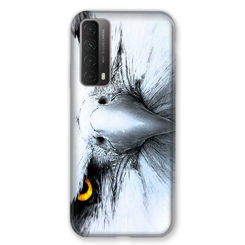 Coque Pour Huawei P Smart (2021) Aigle Royal Blanc