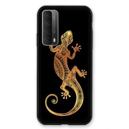 Coque Pour Huawei P Smart (2021) Animaux Maori Lezard Noir