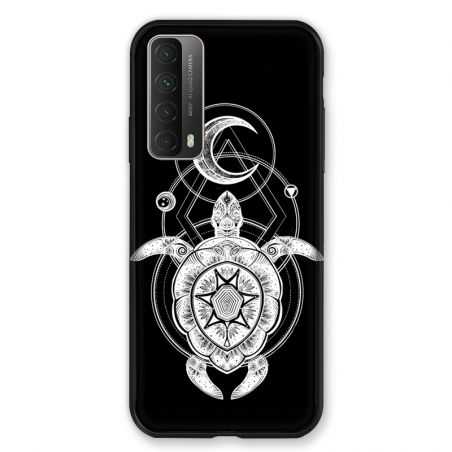 Coque Pour Huawei P Smart (2021) Animaux Maori Tortue Noir