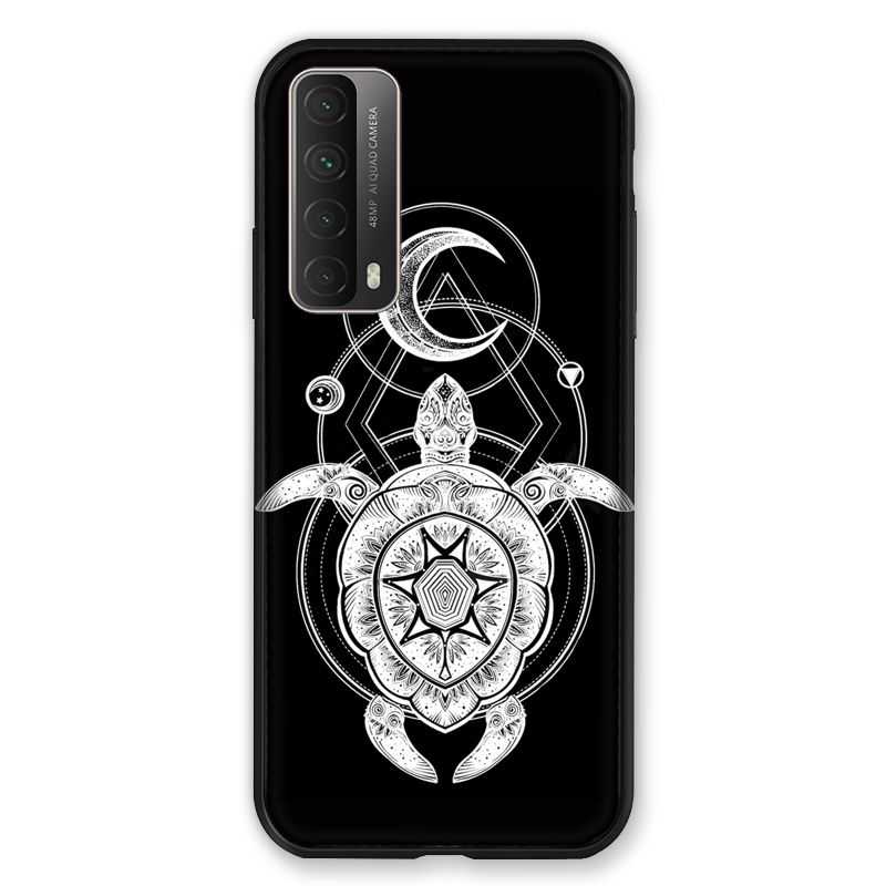 Coque Pour Huawei P Smart (2021) Animaux Maori Tortue Noir