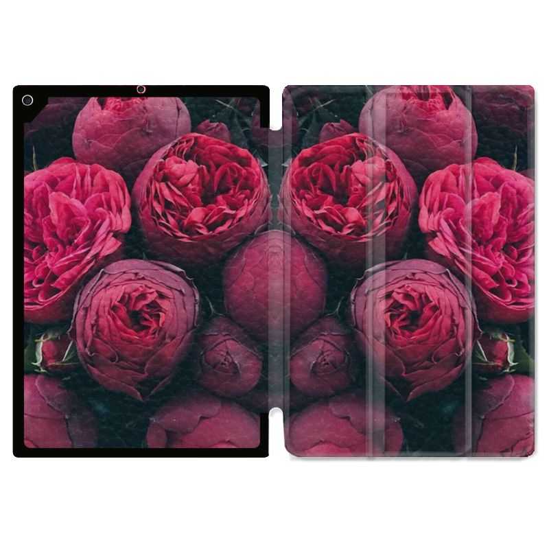 Housse Smart Cover Pour Ipad 10.2 Fleur Pivoine