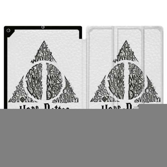 Housse Smart Cover Pour Ipad 10.2 WB License Harry Potter Triangle Blanc