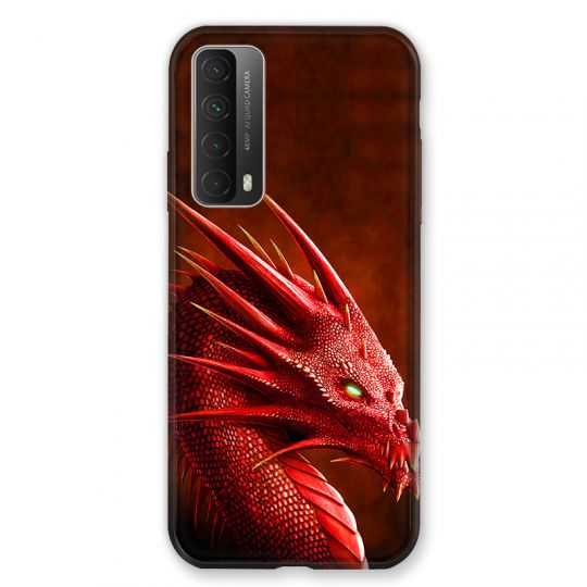 Coque Pour Huawei P Smart (2021) Dragon Rouge
