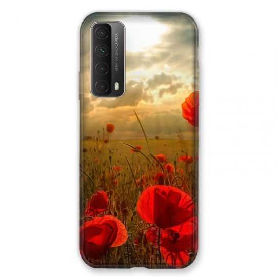 Coque Pour Huawei P Smart (2021) Fleur Coquelicot