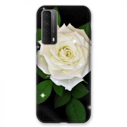 Coque Pour Huawei P Smart (2021) Fleur Rose Blanche