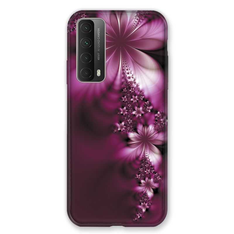 Coque Pour Huawei P Smart (2021) Fleur Violette Montante