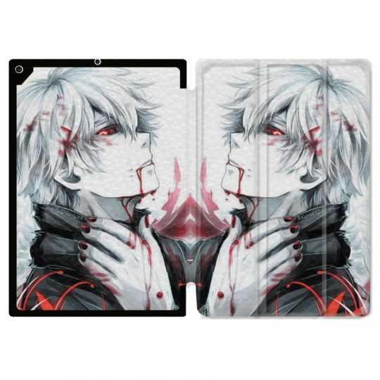 Housse Smart Cover Pour Ipad 10.2 Manga Kaneki Blanc