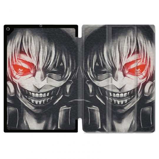 Housse Smart Cover Pour Ipad 10.2 Manga Kaneki Noir