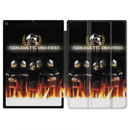Housse Smart Cover Pour Ipad 10.2 Pompier Soldat