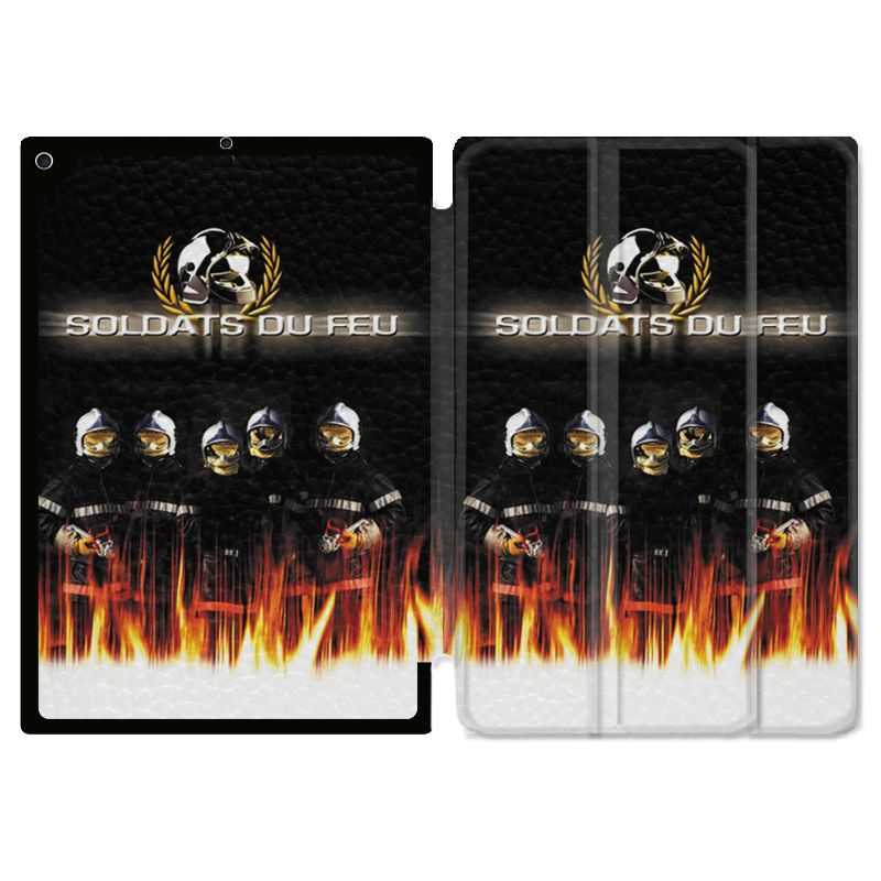 Housse Smart Cover Pour Ipad 10.2 Pompier Soldat