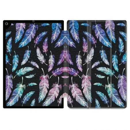 Housse Smart Cover Pour Ipad 10.2 Psychedelic Plume