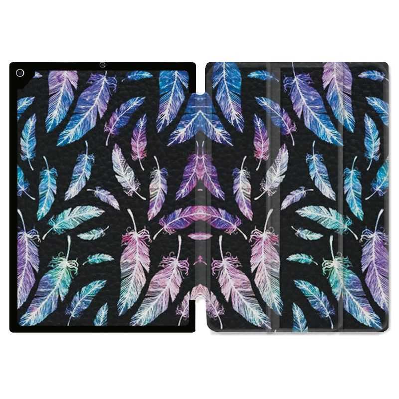 Housse Smart Cover Pour Ipad 10.2 Psychedelic Plume
