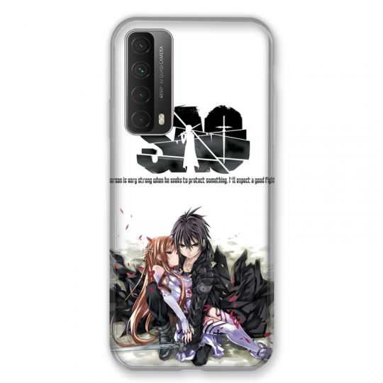 Coque Pour Huawei P Smart (2021) Manga SAO sword Art Online Blanc